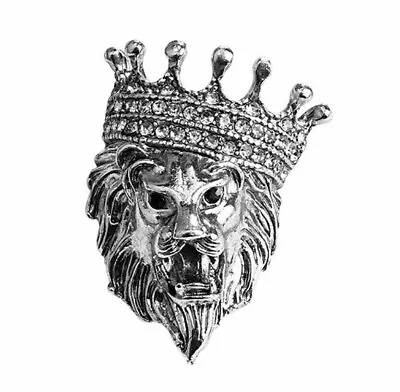 Buy Stunning Vintage Look Silver Plated Retro Lion King Celebrity Brooch Broach Pin • 16.99£