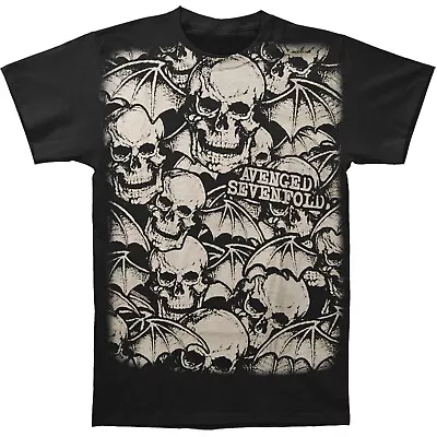 Buy Official Avenged Sevenfold Death Bat Allover Mens Black T Shirt A7 Classic Tee • 16.95£