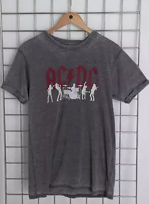 Buy Daisy Street Licensed Relaxed T-Shirt With ACDC Silhouettes Print • 11.99£