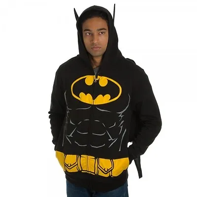Buy Batman Suit Up Costume With Cape DC Comics Zip Up Hoodie • 56.24£