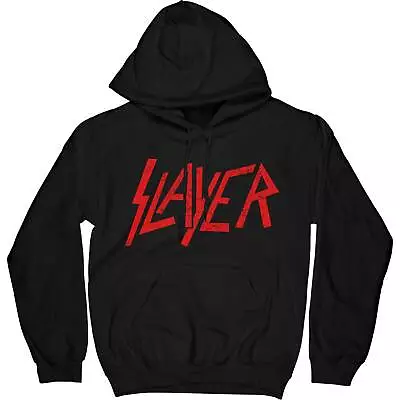 Buy Slayer Unisex Pullover Hoodie: Distressed Logo OFFICIAL NEW  • 37.89£