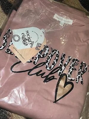Buy Girls Sleepover Club Society Eight 8 Pyjamas 11-12 Pink Leopard BNWT • 14£