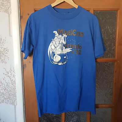 Buy Vintage 1992 Magicon Orlando Single Stitch T Shirt Made In USA Large 100% Cotton • 17.95£