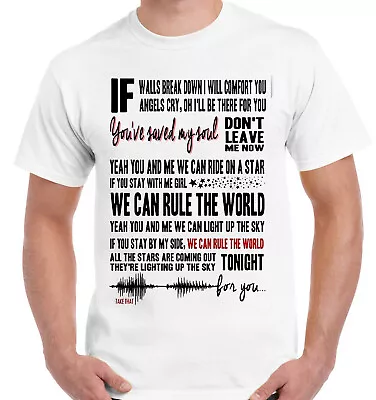 Buy TAKE THAT LYRICS T-Shirt Inspired Mens Women Kids Song Music Gift T Shirts • 8.03£