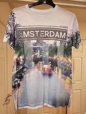 Buy Primark Amsterdam Small T-shirt Double Sided Print Excellent Condition  • 2£