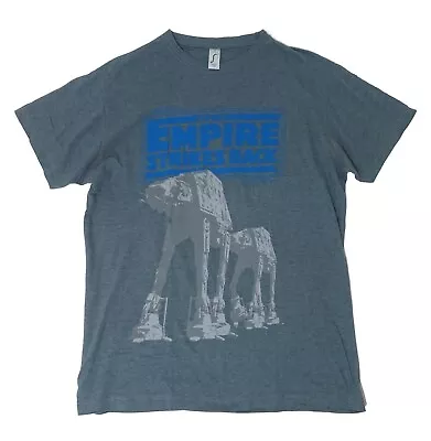 Buy EMPIRE STRIKES BACK Mens T-Shirt Grey/Blue MEDIUM M Star Wars -New • 12£