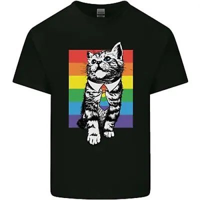 Buy LGBT Cat Gay Pride Day Awareness Mens Cotton T-Shirt Tee Top • 10.99£