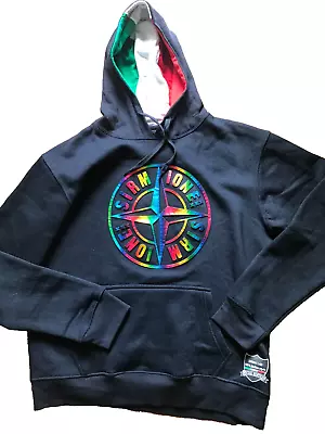 Buy Mens Designed In Italy Hoodie Hooded Top Xl  Italian Flag Cool 3d Logo • 14.99£
