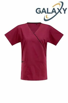 Buy Galaxy Wrap Scrub Top Doctor/Nurse/Medical Tunic • 17.99£