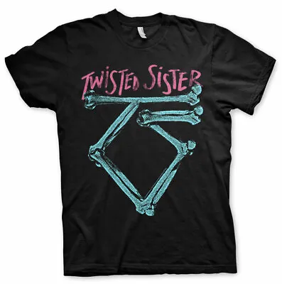 Buy Officially Licensed Twisted Sister Washed Logo Men's T-Shirt S-XXL Sizes • 19.53£
