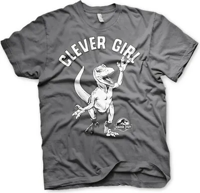 Buy Jurassic Park Clever Girl T-Shirt Dark-Grey • 16.73£
