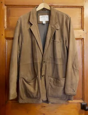 Buy Orvis Tan Suede Gents Blazer Button Up Jacket Size M With Pockets • 80£