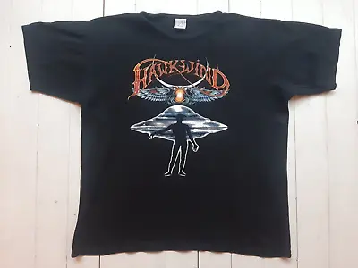 Buy HAWKWIND Vintage 90s UFO T Shirt Black L Motorhead LP Lemmy Space Rock Sabbath M • 90£