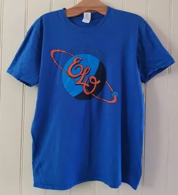 Buy RARE Original 2015 JEFF LYNNE'S ELO T-SHIRT Large Blue Planet Logo Band Tour • 25£