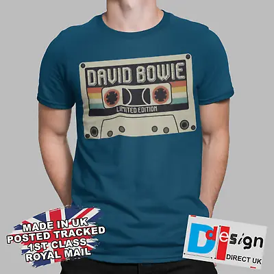 Buy David Bowie T-shirt Music Cassette Retro 80s Sci Fi Ziggy Stardust Tee 70s 90s • 9.99£