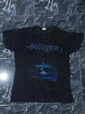 Buy Vintage THE MISSION 1990 UK Tour T Gothic Rock Sister Of Mercy 90s Shirt Size L • 120£