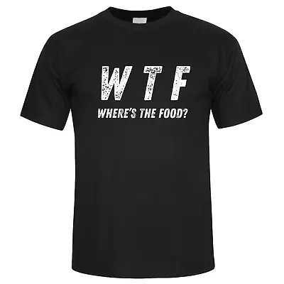 Buy WTF - Where's The Food T-shirt - Mens Funny Joke Hungry Gift Top Boys Birthday • 6.99£