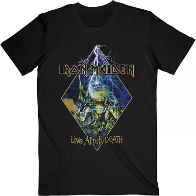Buy Iron Maiden 'Live After Death Diamond' Black T Shirt - NEW • 15.49£