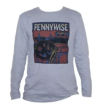 Buy Pennywise Hardcore Punk Rock T-shirt Unisex Long Sleeve Grey S-2XL • 21.30£