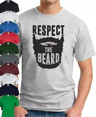 Buy RESPECT THE BEARD T-SHIRT > Funny Slogan Novelty Mens Geeky Gift Geek Hipster • 9.49£