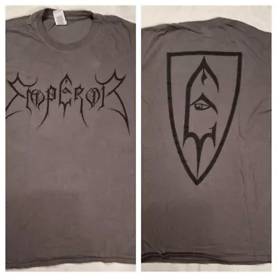 Buy Emperor T Shirt Official 2019 Black Metal Khaki Grey Backprint MEDIUM  • 18.99£
