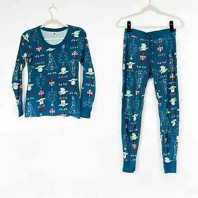Buy Hanna Andersson X Star Wars Collection Mandalorian Baby Yoga Adult Pajamas Small • 47.25£