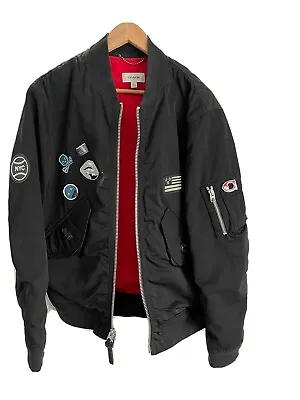 Buy Coach Mens Black Bomber Jacket Size Large  (52) • 125£