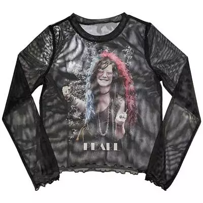 Buy Janis Joplin - Ladies - T-Shirts - Medium - Long Sleeves - Pearl Garde - K500z • 16.60£
