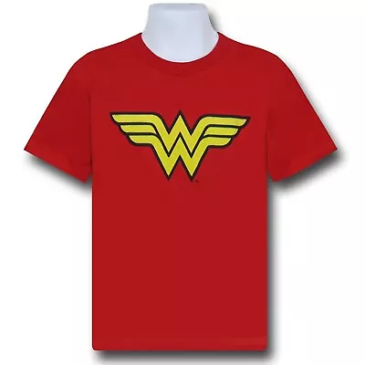 Buy Wonder Woman Kids Symbol T-Shirt Red • 15.73£