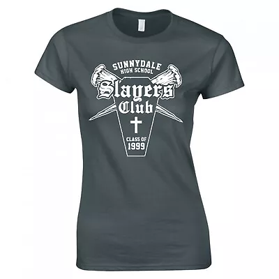 Buy Inspired By Buffy The Vampire Slayer  Slayers Club  Ladies Skinny Fit T-shirt • 12.99£