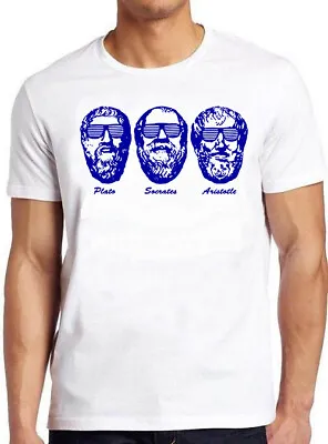 Buy Socrates Plato Aristotle Philosophers Geek Funny 80s Vintage Gift T Shirt 4095 • 6.35£