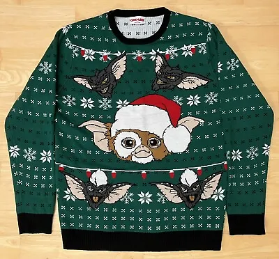 Buy Large 43  Inch Chest Gremlins Gizmo Christmas Sweater Jumper Xmas Mogwai  • 29.99£