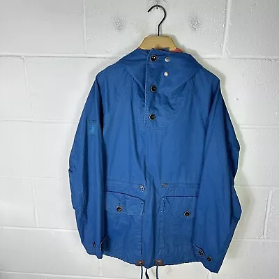 Buy Pretty Green Jacket Mens Medium Blue Drill Mod Smock Gallagher Oasis Parka Liam • 53.95£