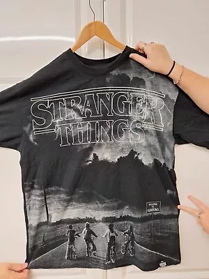 Buy Official Stranger Things - Pull & Bear - Black XL T-Shirt  • 15£