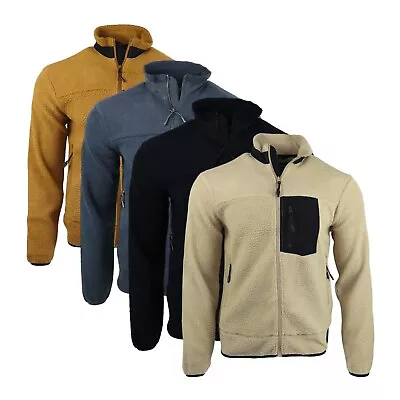 Buy Men’s Indicode Fleece Jacket Sherpa Anti Pill Durable Brush Outdoor Work 13-15 • 16.99£