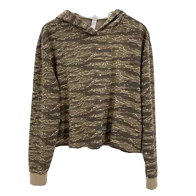 Buy Alternative Women's Cropped Fatigue Tiger Camo Hoodie Size Large NWT  • 40.50£
