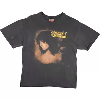 Buy Vintage 1992 Ozzy Osbourne No More Tours Hanes Single Stitch T-Shirt Black Large • 119.99£