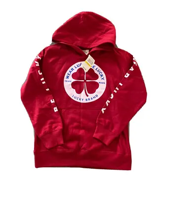 Buy Lucky Brand Hoodie Youth Sweatshirt Pullover  Medium Chili Pepper Youth • 23.68£