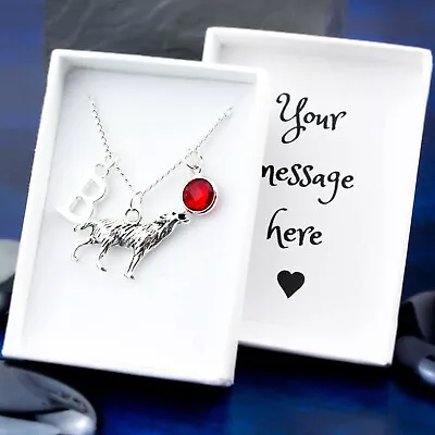 Buy Wolf Necklace, Personalised Jewellery, Howling Wolf Pendant, Animal Gift, Gothic • 17.49£