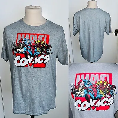 Buy Marvel Comics Thor Iron Man Spiderman Black Widow Captain America T-shirts Large • 10£