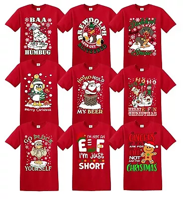 Buy Christmas 2023 T-Shirt Reindeer Novelty Funny Sanat Xmas Funny Tshirt Joke Rude • 9.99£
