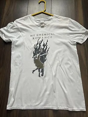 Buy My Chemical Romance T Shirt  White Medium Gildan Vintage • 14£