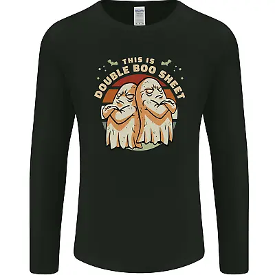 Buy Double Boo Sheet Funny Halloween Mens Long Sleeve T-Shirt • 11.99£