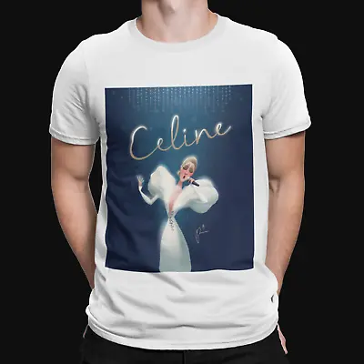 Buy Celine Cartoon T-Shirt - Music Legend Cool Retro Funny Singing Concert Cool TOP • 8.39£