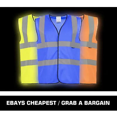 Buy Hi Vis Vests - Yellow / Orange / Blue / Green • 179£