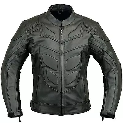 Buy Batman Motorbike Leather Jacket Motorcycle Protection CE Armour   • 55.99£