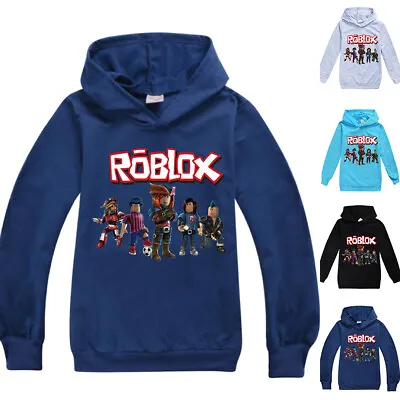 Buy Roblox Characters Kids Hoodie Gaming Gamer Hooded Sweatshirt Tee Top Children • 9.26£