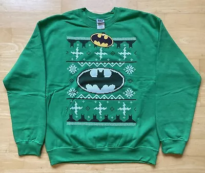 Buy Medium 42  Chest Batman DC Ugly Christmas Xmas Jumper / Sweater Unisex By Gildan • 19.99£