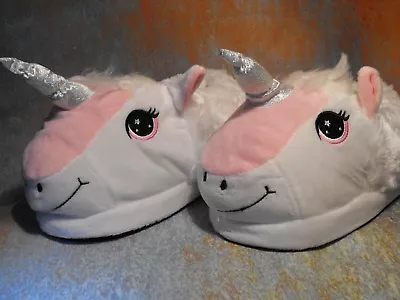 Buy Girls Unicorn Slippers Novelty 3D Character Plush GIRLS  SLIPPERS GIFT One Size • 9.95£