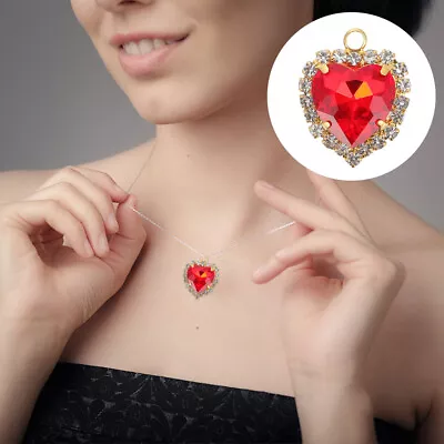 Buy  10 Pcs Heart Choker Necklace Alloy Pendants Love Crystal Buckle Apparel • 8.04£